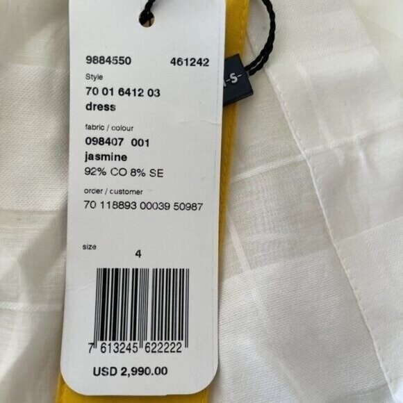 AKRIS Jasmine Transparent Check Weave Dress Size S/XS 4-2, 36 NEW - Picture 13 of 14